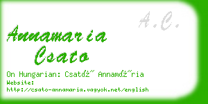 annamaria csato business card